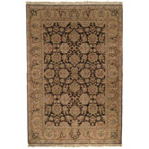 Old World Dark Brown/Gold Agra Rug