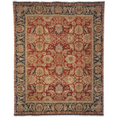 Old World Red/Navy Agra Rug
