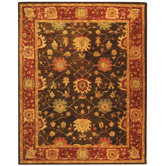 Taj Mahal Olive/Burgundy Rug