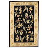 Chelsea Black Ferns Rug