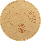 Courtyard Circles Rug