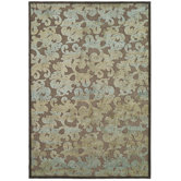 Paradise Dark Brown/Blue Rug