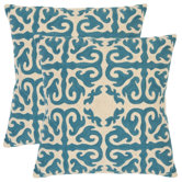 Caspar Decorative Pillows in Blue (Set of 2)