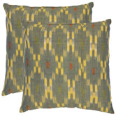 Taylor Decorative Pillows in Grey and Yellow (Set of 2)