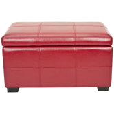 Lucas Bicast Leather Bedroom Storage Ottoman