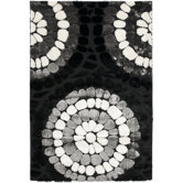 Miami Shag Black/Multi Rug