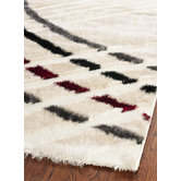 Miami Shag Beige/Multi Stripe Rug