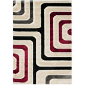 Miami Shag Beige/Multi Maze Rug