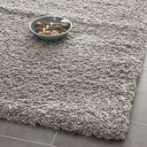 California Shag Silver Rug