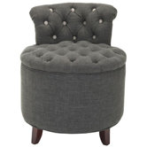 Brayden Tufted Vanity Accent Stool