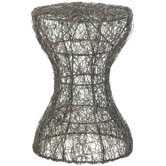 Iggy Zinc Zig Zag Weaved Stool