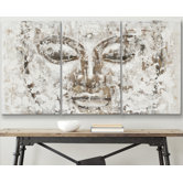 3 Panel Buddha Painting