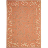 Courtyard Terracotta/Cream Rug