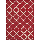 Dhurries Red/Ivory Rug