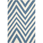 Dhurries Blue/Ivory Rug