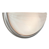 Crest  Wall Sconce with Alabaster Glass