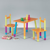 3-tlg. Kinder-Sitzgarnitur "Color" aus MDF