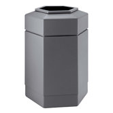 30 Gallon Hex Waste Container