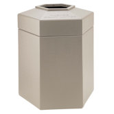 45 Gallon Hex Waste Container
