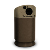 Galaxy 35 Gallon Plastic Bottle Recycling Bin