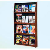 Twelve Magazine and Twenty Four Brochure Wall Display with Optional Floor Stand