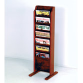 Free Standing Seven Pocket Magazine Rack