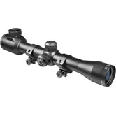 4x32 IR, Plinker-22 Riflescope, Black Matte, 30/30 IR Cross, with 3/8" Dovetail Rings, Clam
