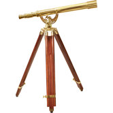 18x50 Scope, Anchormaster Telescopes with Mahogany Floor Tripod