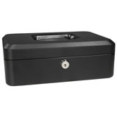 Small Black Cash Box with Key Lock