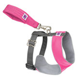 Mutt Gear Dog Comfort Harness in Pink and Gray
