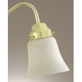 Textured Ceiling Fan Light Glass Shade in White