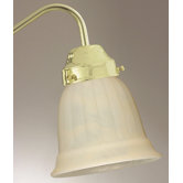 4.75" x 5.38" Ceiling Fan Light Glass Shade in Cream
