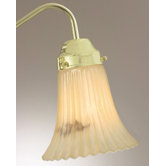 5.25" x 5.38" Ceiling Fan Light Glass Shade in Cream