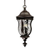 Monticella 24" x 10.13"  Outdoor Hanging Lantern in Walnut Patina