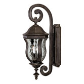 Monticella 22" x 7.88"  Outdoor Wall Lantern in Walnut Patina
