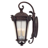 Pompia  Outdoor Wall Lantern in Distressed Bronze