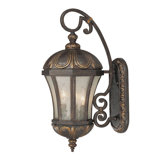 Ponce de Leon 22.75" x 9"  Outdoor Wall Lantern in Old Tuscan