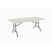 6' Commercial Grade Table in White