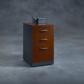 Via Three Drawer Pedestal in Classic Cherry
