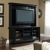 Edge Water Entertainment Center in Estate Black