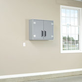 Tuff Duty Wall Cabinet in Polished Silver