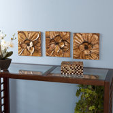Burton Magnolia Panel Wall Art (Set of 3)