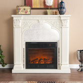 Palomar Mirrored Electric Fireplace