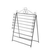 Verosa Easel / Wall Mount Craft Storage Rack in Black