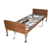 Ultra Light Semi Electric Bed in Brown