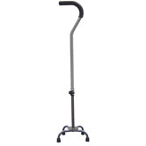 Small Base Quad Cane in Silver Vein