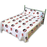 Florida State University Printed Sheet Set in White