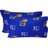 Kansas Jayhawks Pillow Case Set