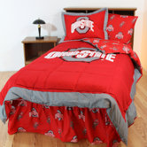 Ohio State Bed in a Bag with Team Colored Sheets