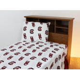 South Carolina Printed Sheet Set in White